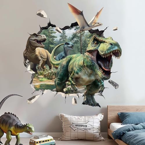 3D Dinosaur Wall Stickers for Kids Room Decor