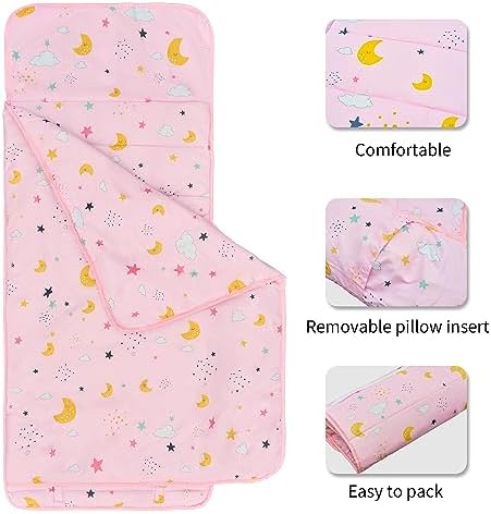 SUPERYO Toddler Nap Mat with Pillow and Blanket