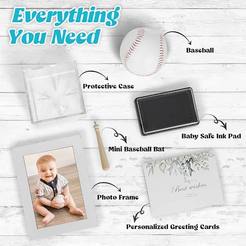 Baby Baseball Handprint Kit with Display Case