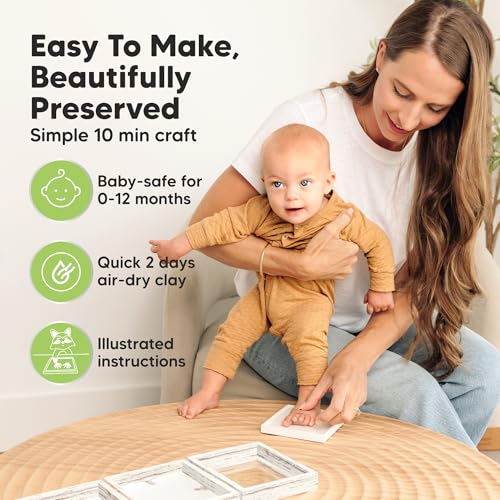 KeaBabies Baby Hand and Footprint Kit for Newborn Keepsakes