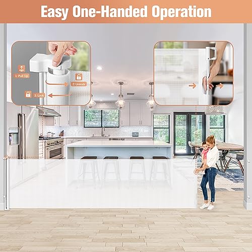 42 Tall X 140 Wide Retractable Baby Gate