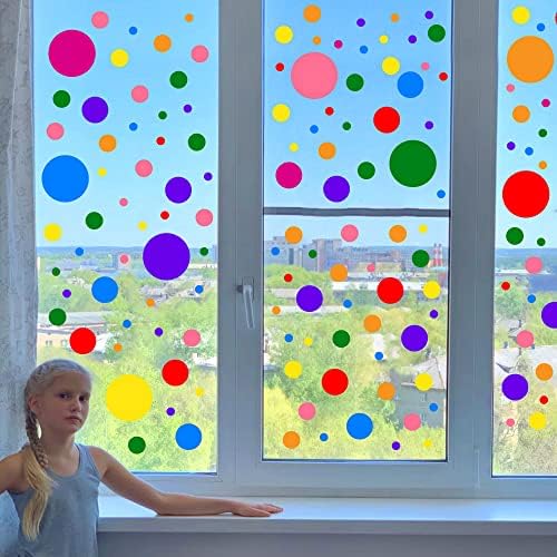 Colorful Polka Dot Wall Decals for Kids Room Decor