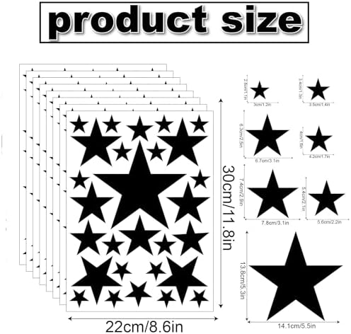 Black Star Wall Decals for Kids Bedroom Decor 1