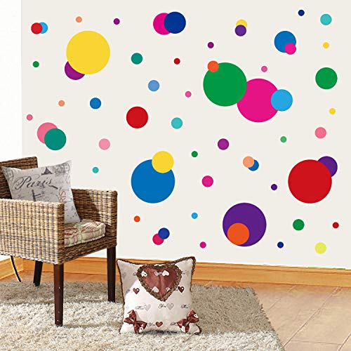 PARLAIM Polka Dot Wall Decals for Kids Bedroom