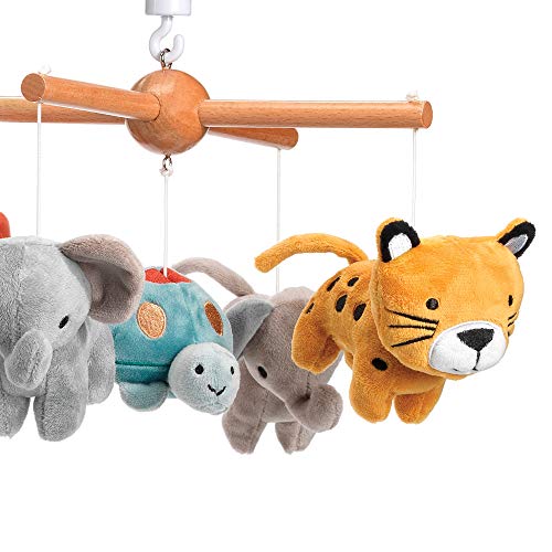 Lambs Ivy Wildlife Musical Baby Mobile - Protect The Animals