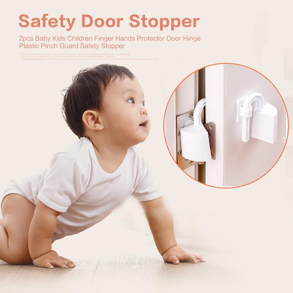 Nikou 2pcs Finger Pinch Guard Door Safety Hinge Protector