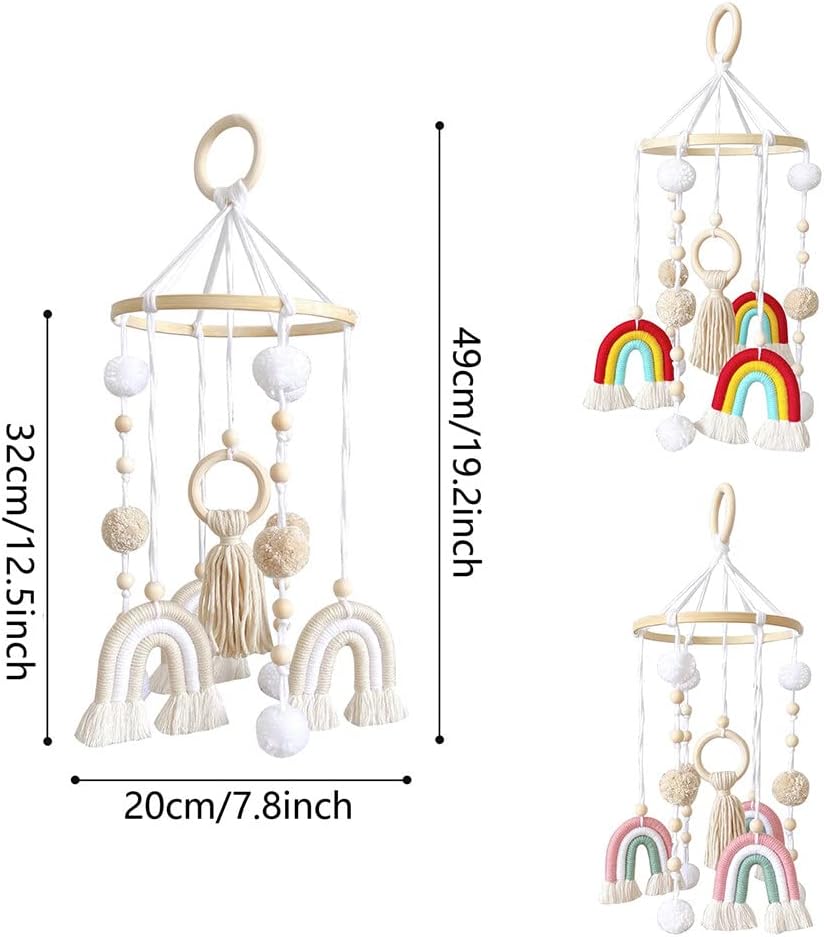 Eforcase Macrame Baby Mobile for Crib