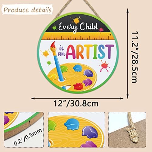 IARTTOP Every Child Is An Artist Wall Art for Kids