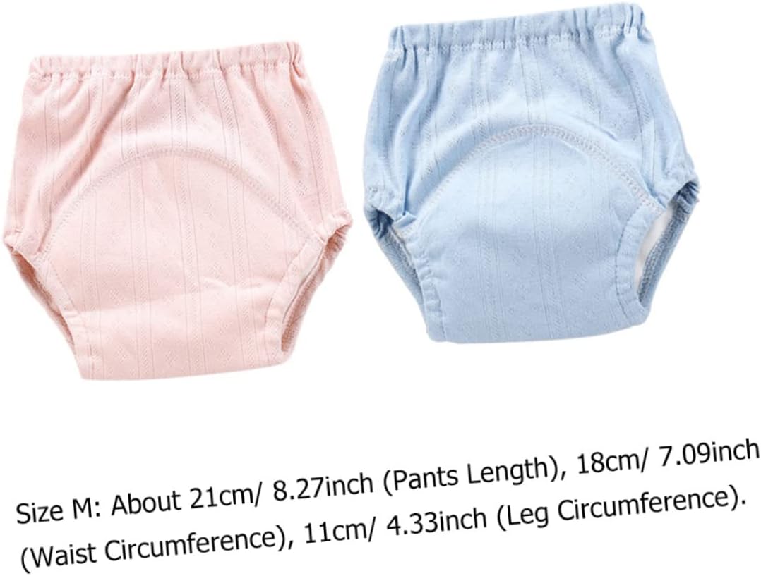 2Pcs Cotton Diaper Covers for Infants Breathable Potty Training Pants