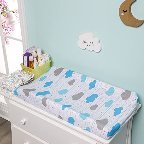 EVERYDAY KIDS 2 Pack Baby Changing Pad Covers for Boys