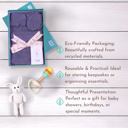 Soft Baby Blanket Gift Set with Hat Gloves Booties