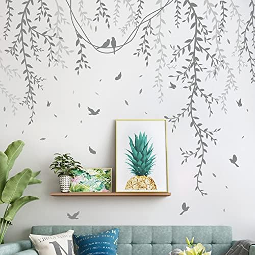 Spring Willow Branch Wall Stickers for Kids