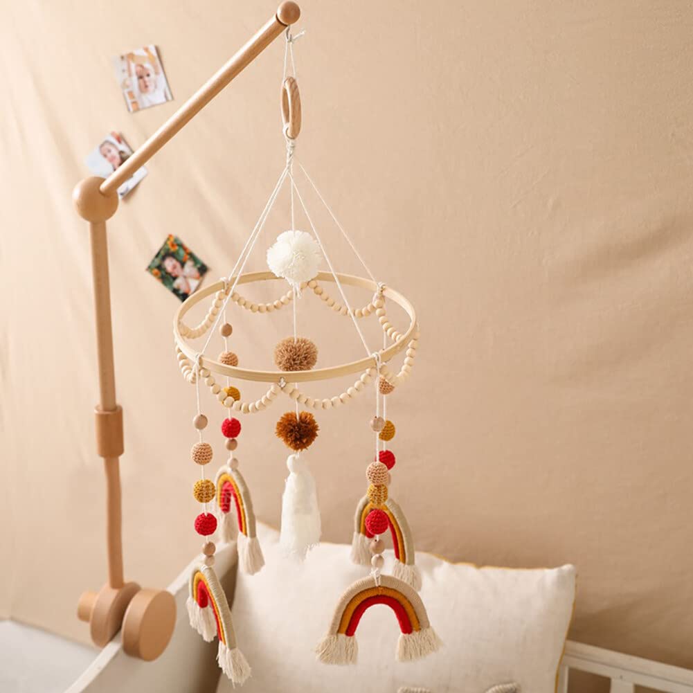 EUBUY Baby Crib Mobile for Boys Girls Boho Design