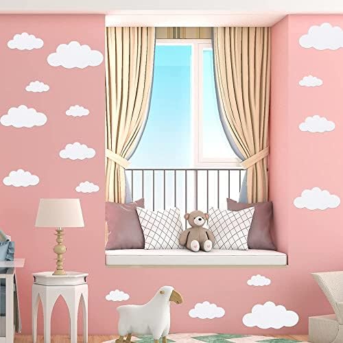 31pcs Big Clouds Vinyl Wall Decals DIY Removable Wall Art Decor