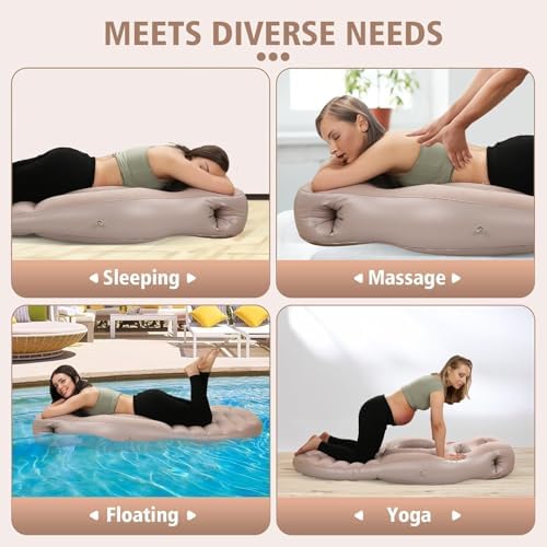Inflatable Maternity Cushion with Detachable Support Grey