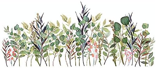 Amaonm Removable Green Plants Wall Decal Decor