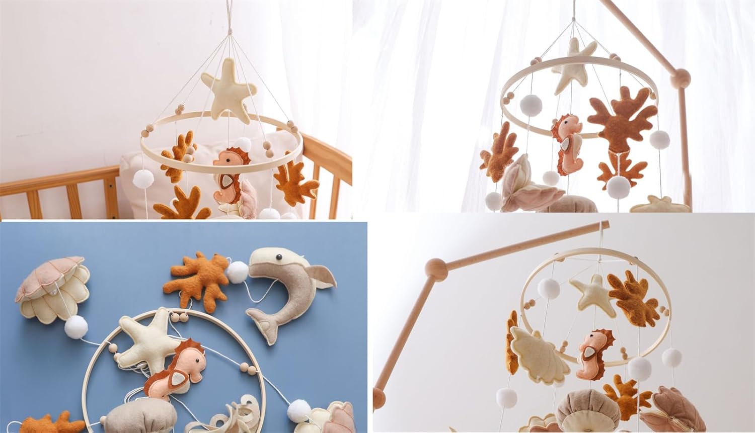 Ocean Life Theme Crib Mobile for Baby