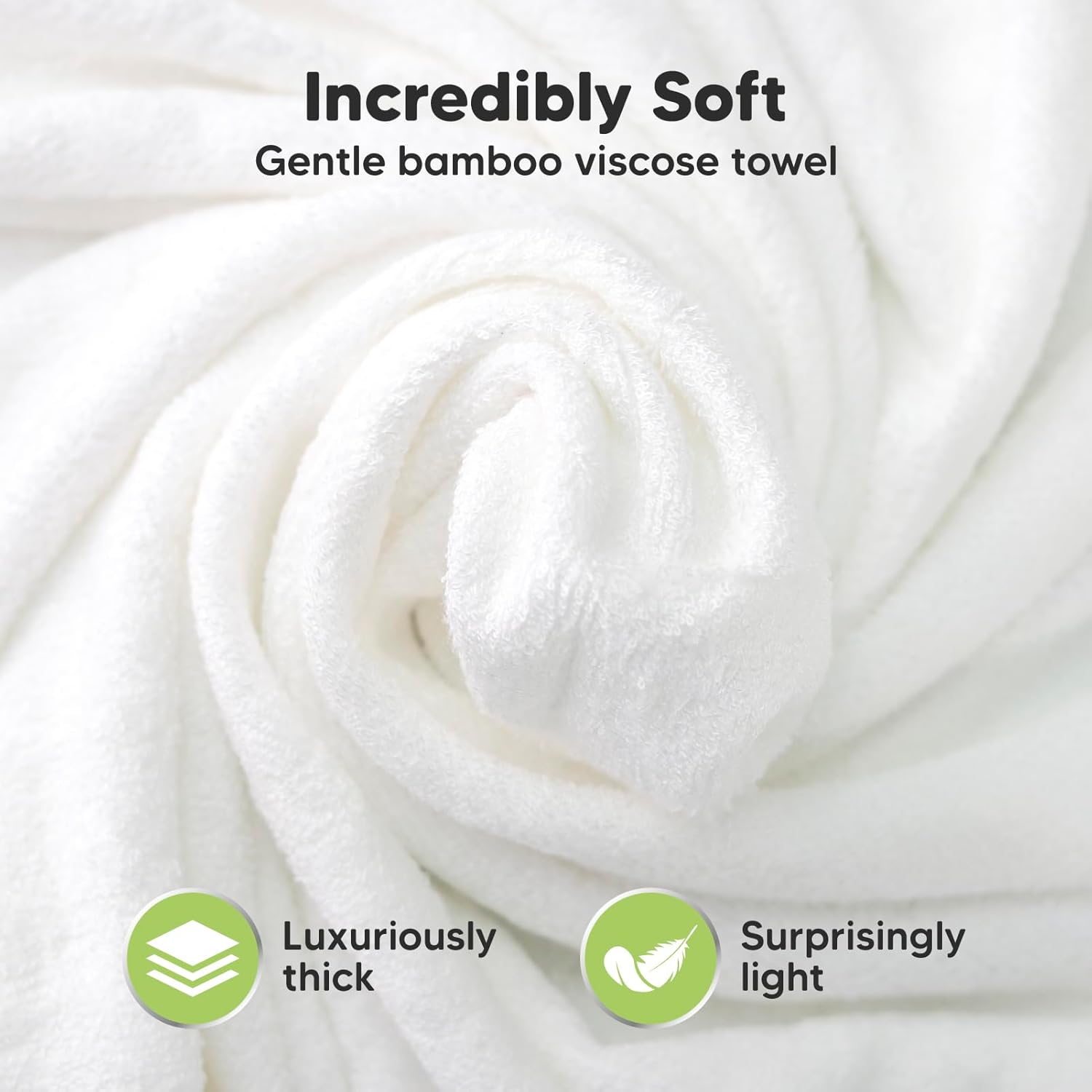 KeaBabies Organic Baby Washcloths and Hooded Towel Set