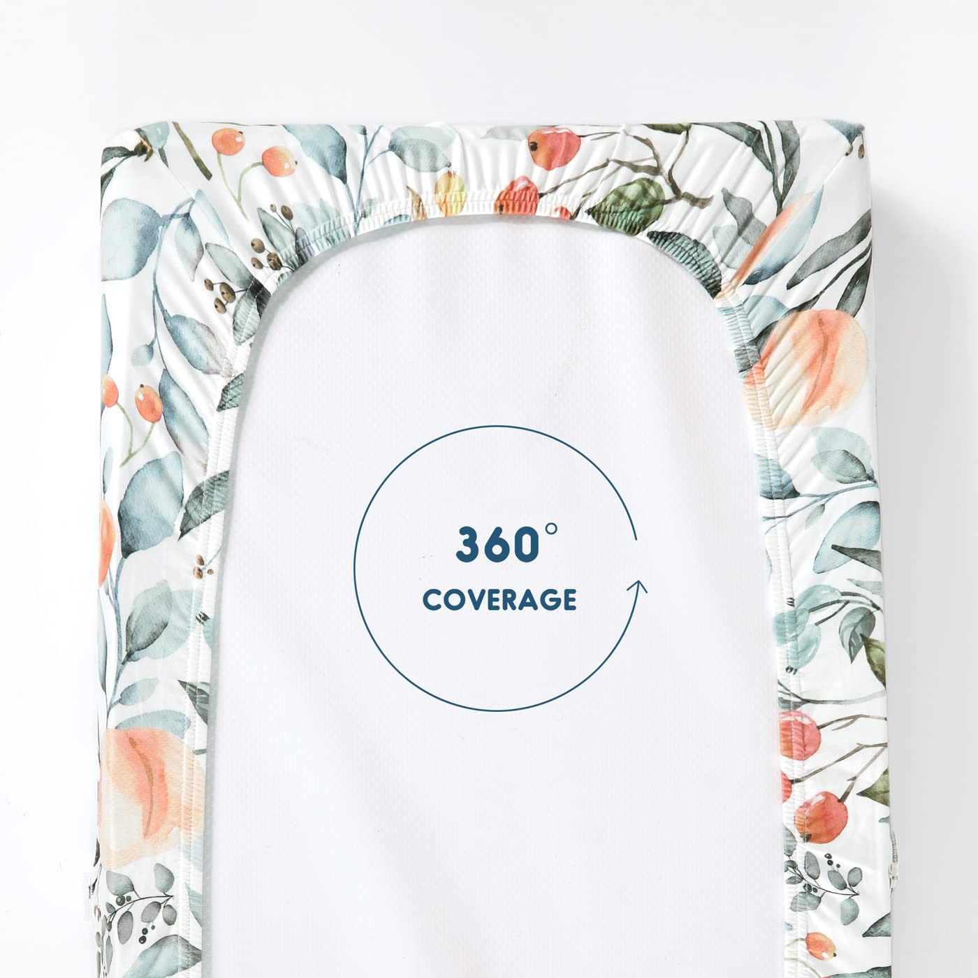 GRSSDER Stretch Ultra Soft Jersey Knit Changing Pad Covers 2 Pack for Girls