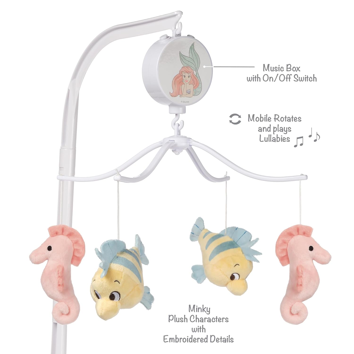 Disney Baby The Little Mermaid Musical Crib Mobile Toy