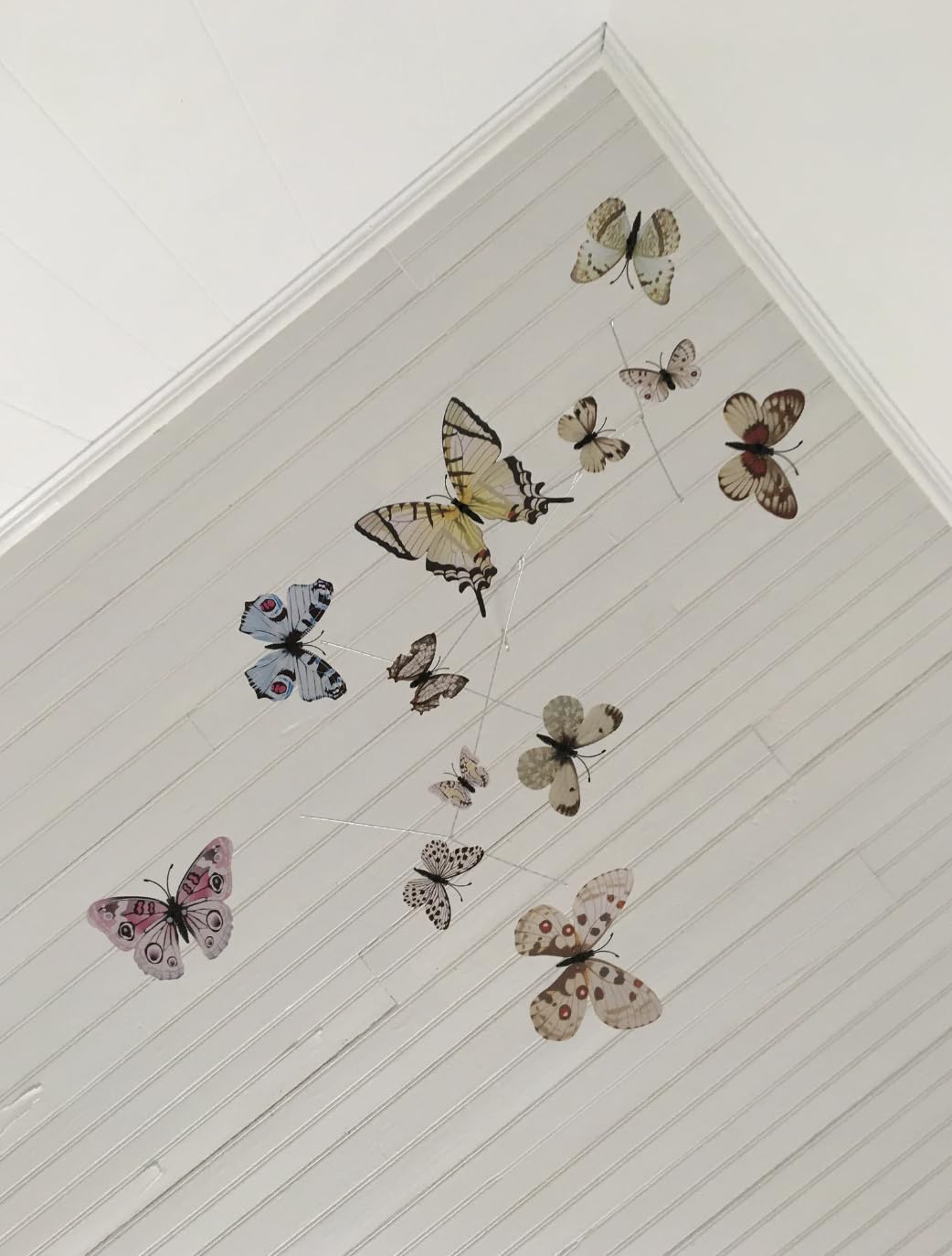 Butterfly Hanging Mobile for Nursery and Room Decor