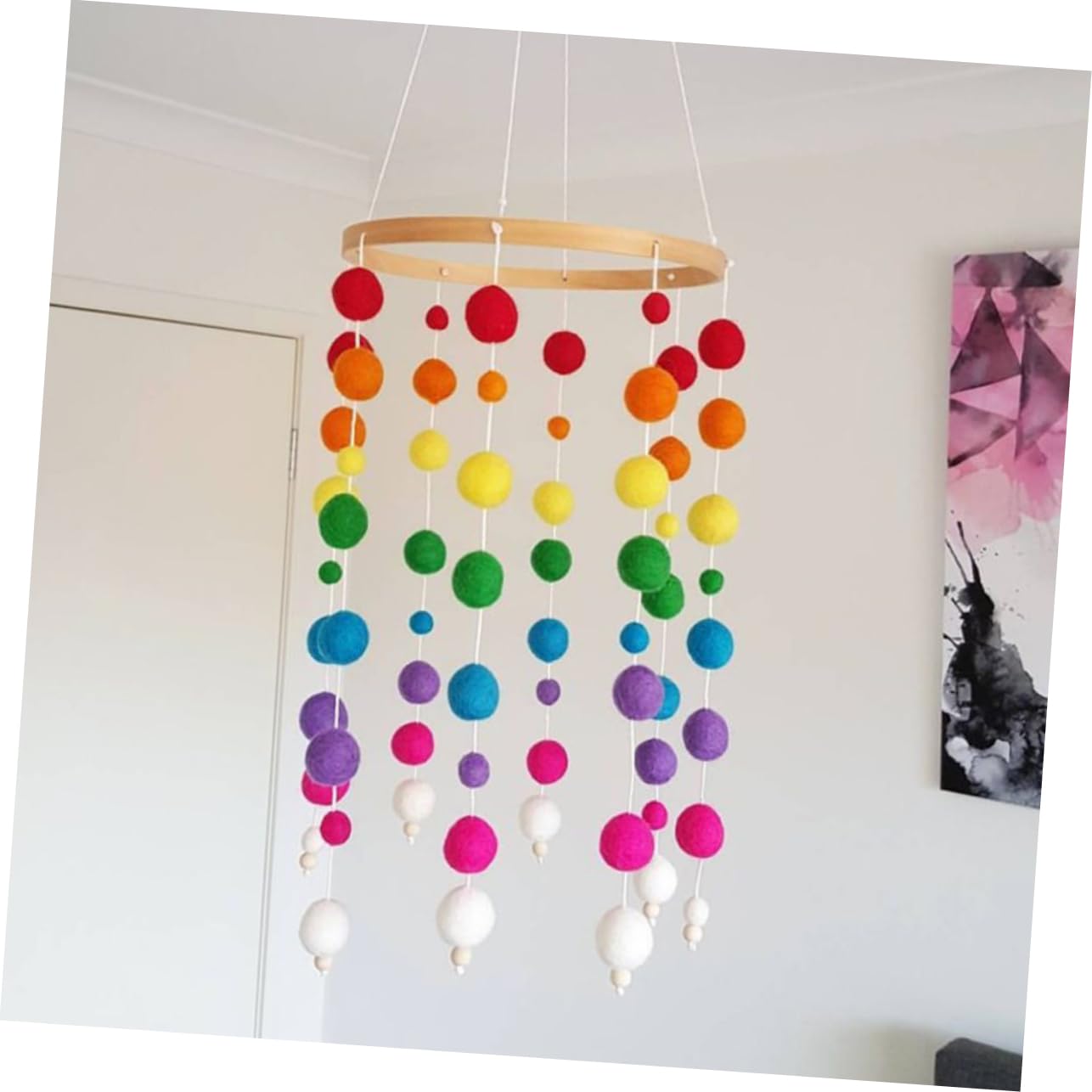 Boho Wall Hanging Decor for Nursery and Living Room