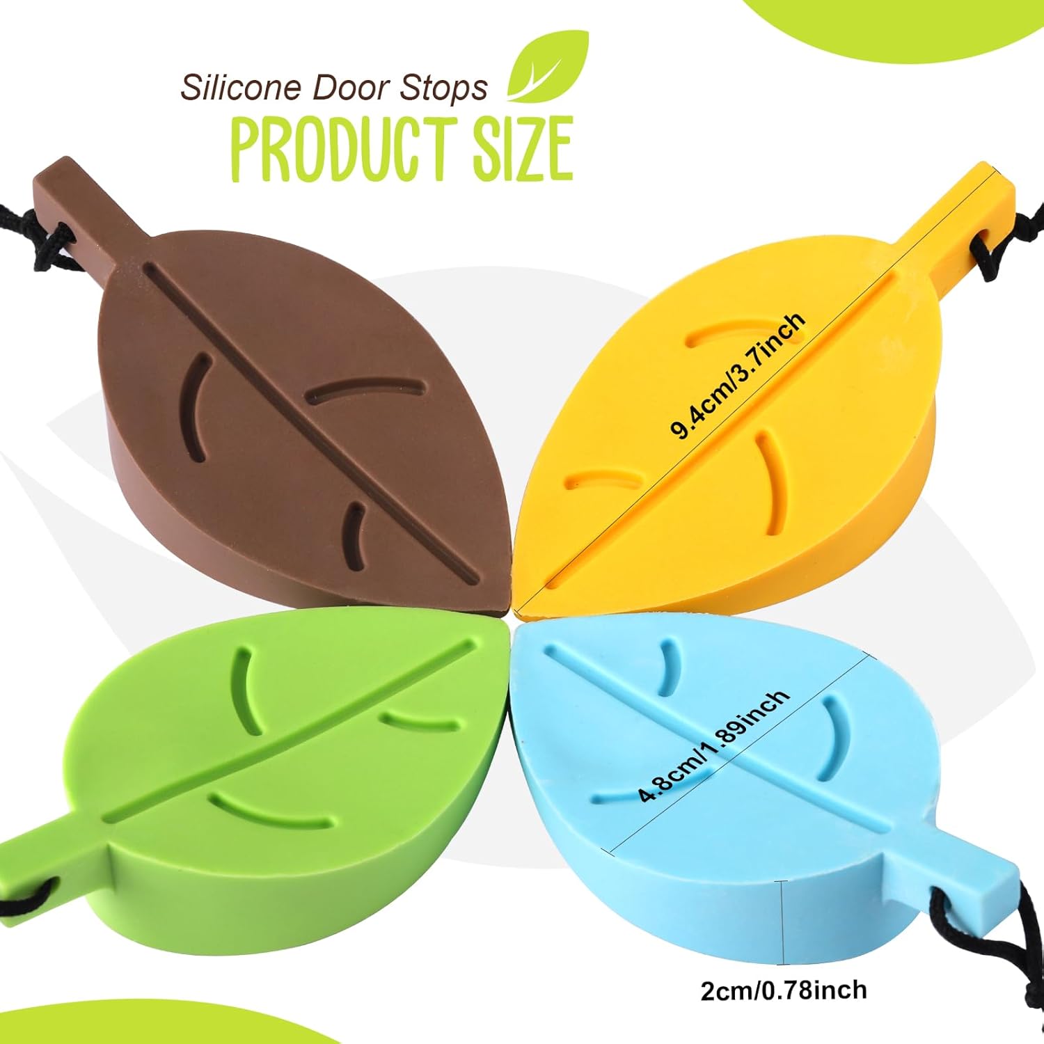 HNYYZL 4Pcs Silicone Door Stopper with Finger Protection