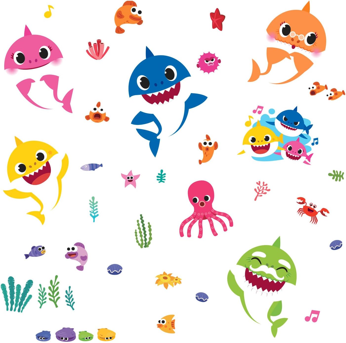RoomMates RMK4303SCS Baby Shark Wall Decals