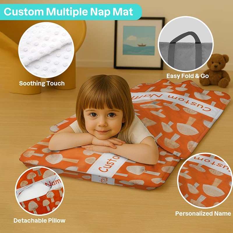 Custom Toddler Nap Mat with Personalized Name