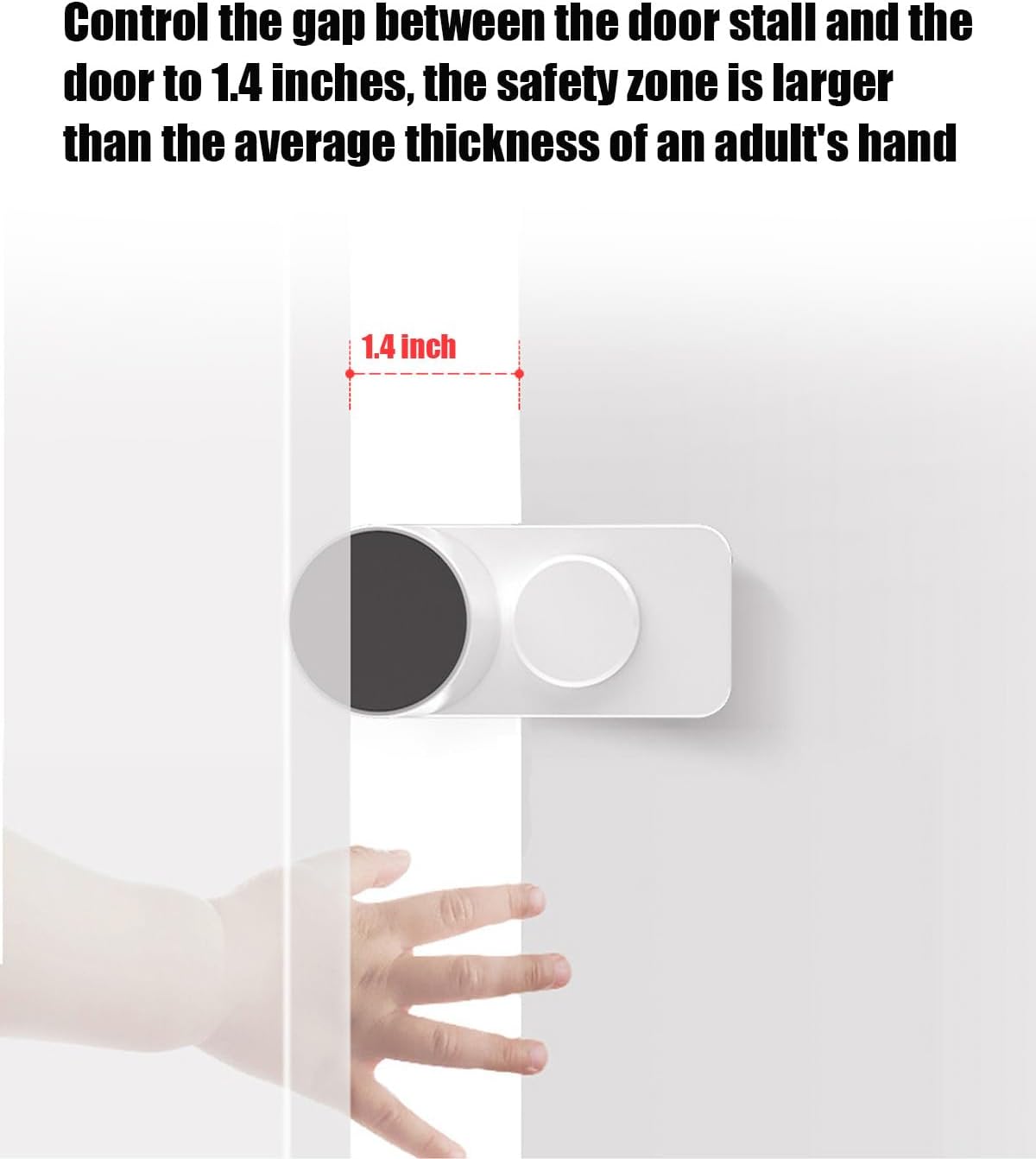 Kytasryl Door Pinch Guard 3PCS Baby Proofing Door Stopper with 180 Rotating Self Adhesive Base