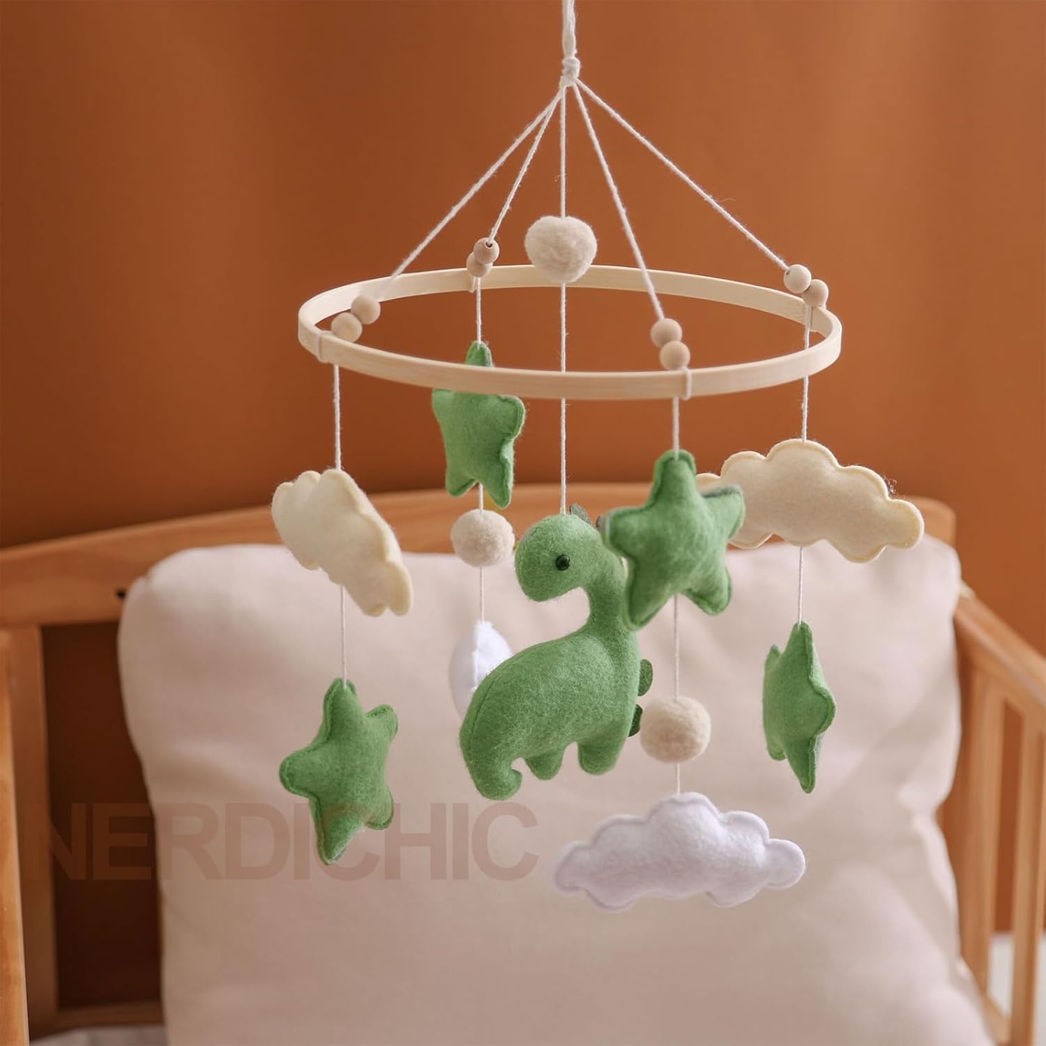 Dinosaur Diplodocus Crib Mobile for Boys Girls