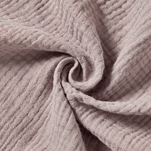 Aullar Solid Muslin Changing Table Pad Cover Khaki