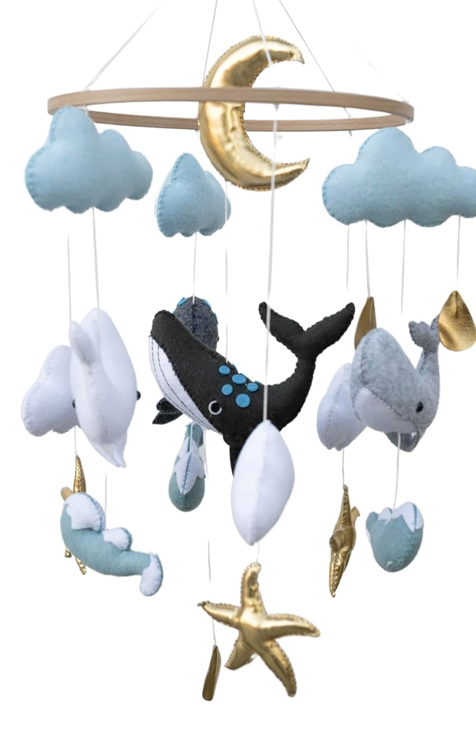Fox Dream Ocean Animals Baby Mobile Whale