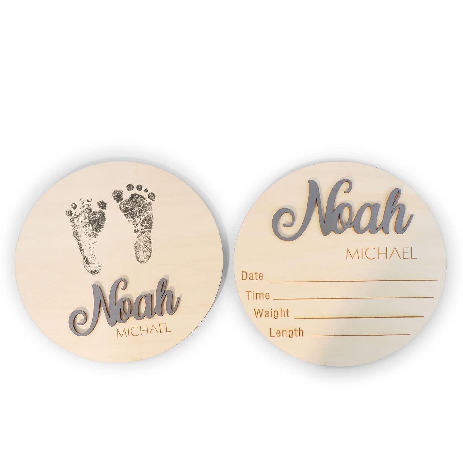 Personalized 3D Baby Announcement Sign with 11 Colors