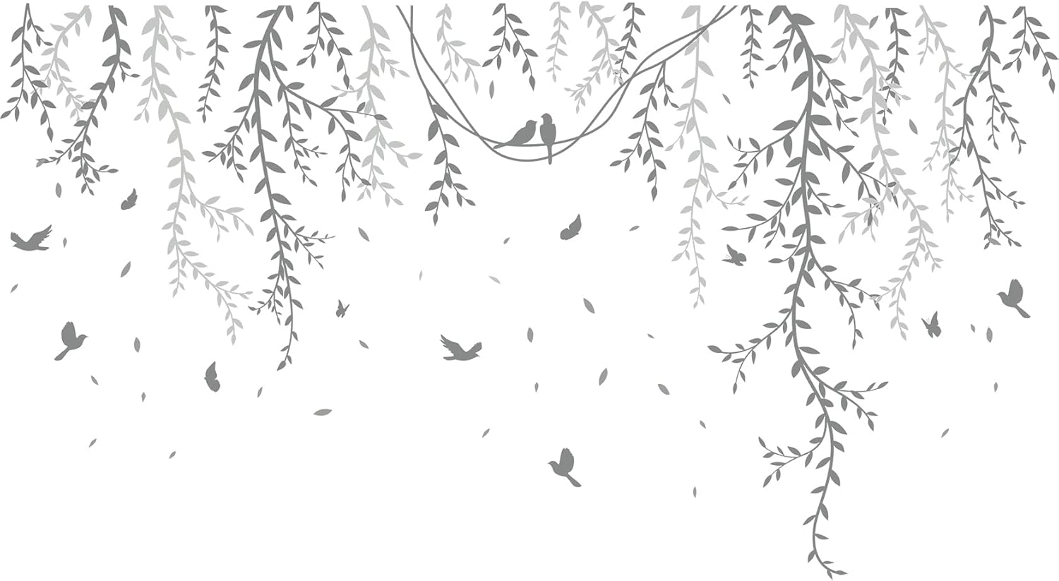 Spring Willow Branch Wall Stickers for Kids