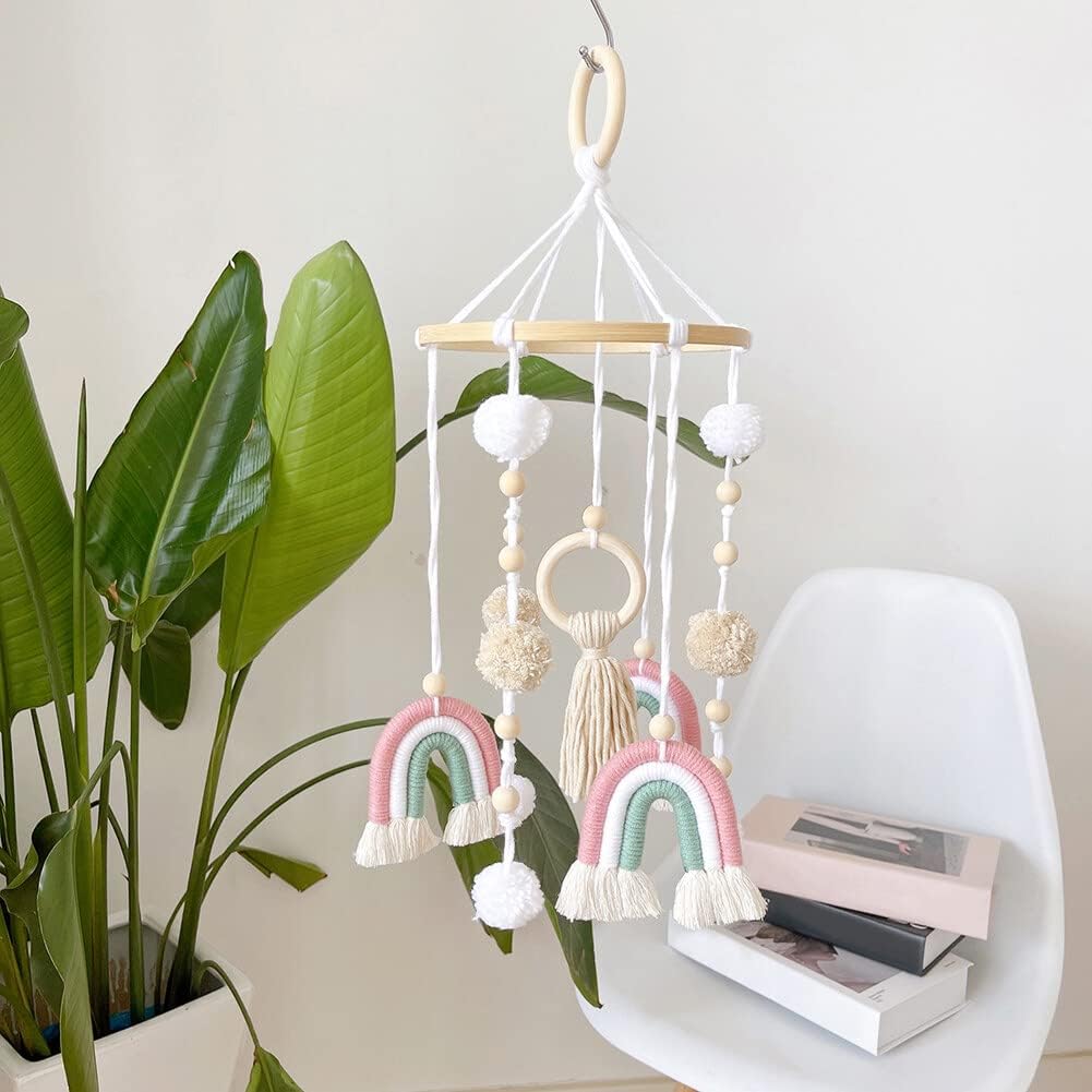 Eforcase Macrame Baby Mobile for Crib