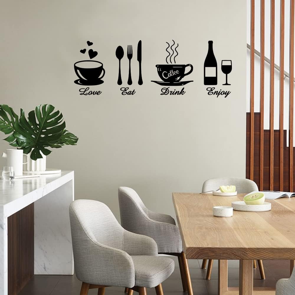 Eat Love Drink Enjoy Kitchen Essentials Wall Decal