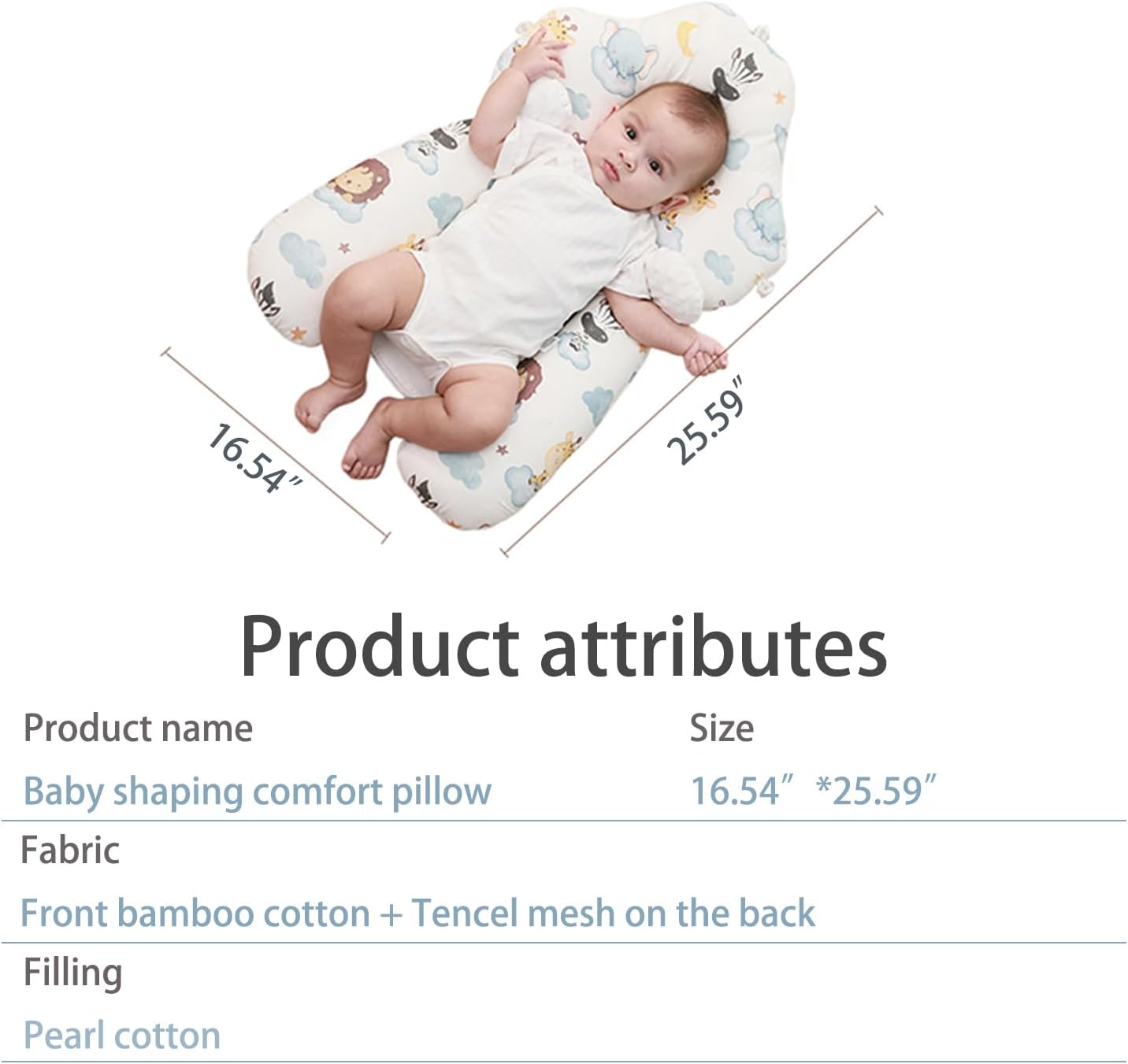 Adjustable Wedge Pillow for Newborns Travel-Friendly