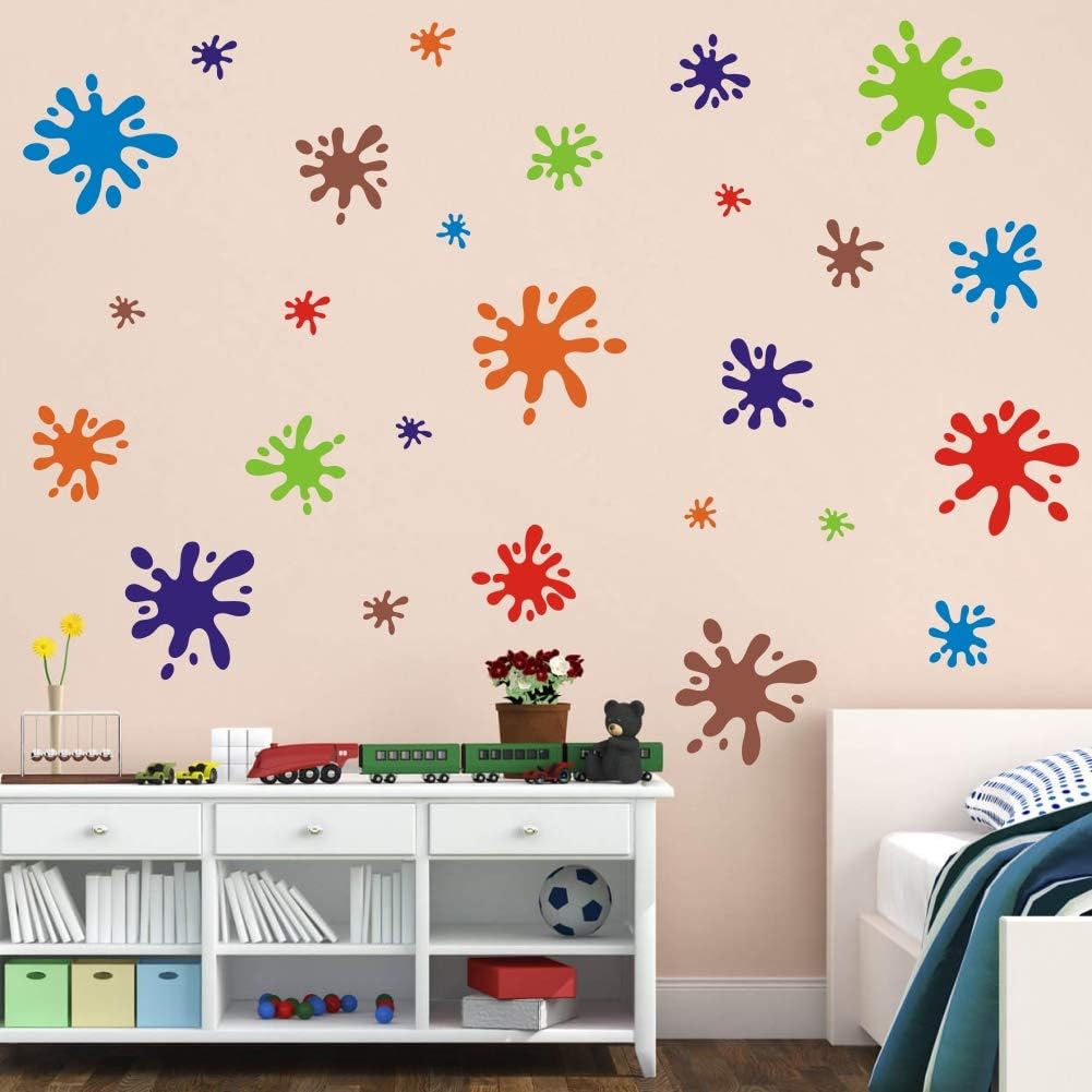 TOARTi Multicolor Paint Wall Decal 112pcs
