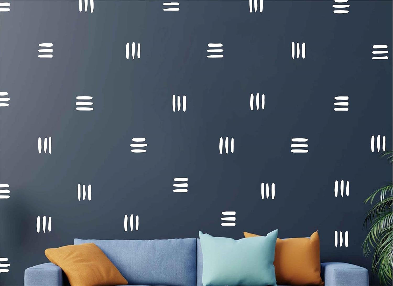 120pcs Modern Line Wall Stickers Boho Scandinavian Decor Self Adhesive Murals