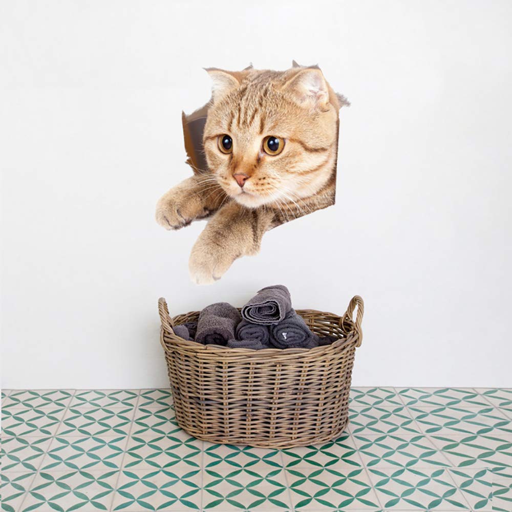 11PCS 3D Removable Cartoon Cat Wall Stickers for Decor