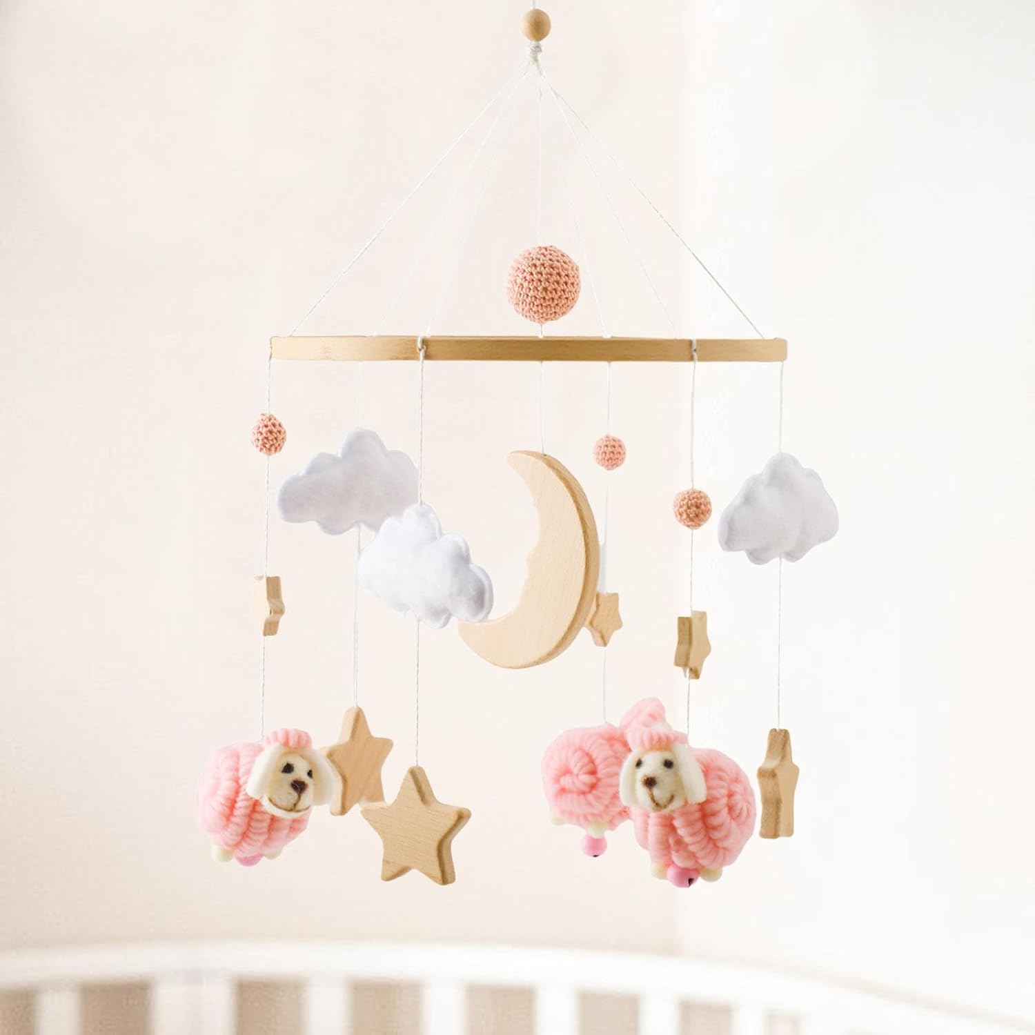 Generic Infant Nursery Mobile Hanging Decorative Toy Set for Baby Room