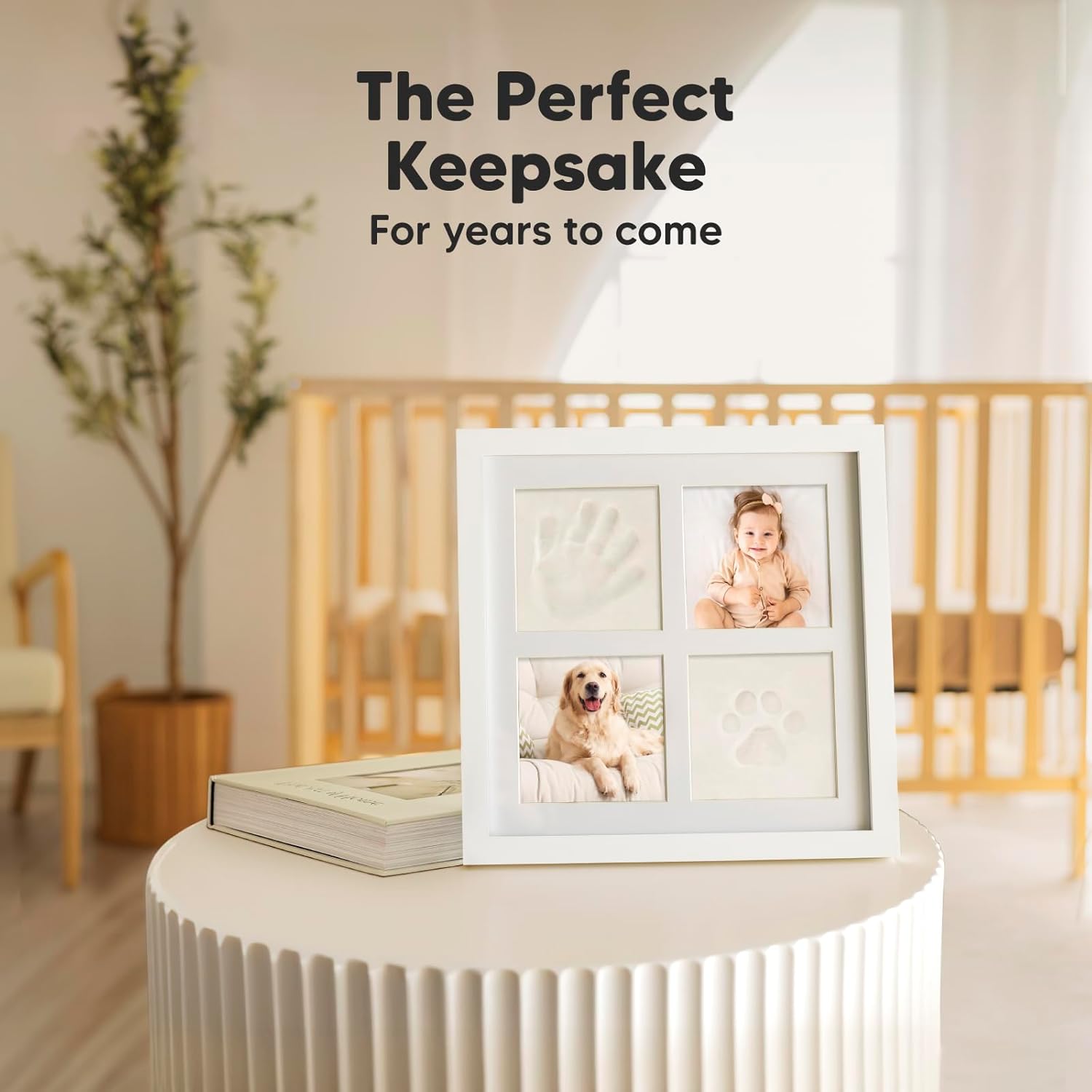 KeaBabies Inkless Handprint Footprint Keepsake Frame