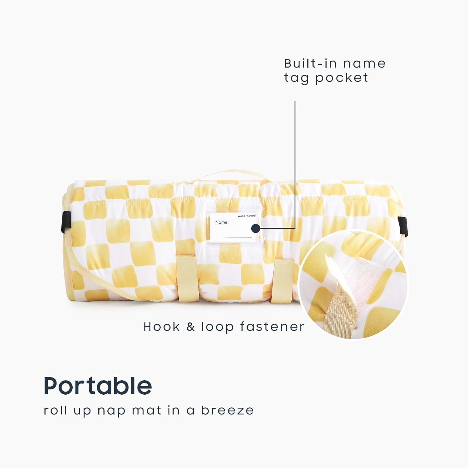 Wake In Cloud Cot Nap Mat with Pillow and Blanket 1
