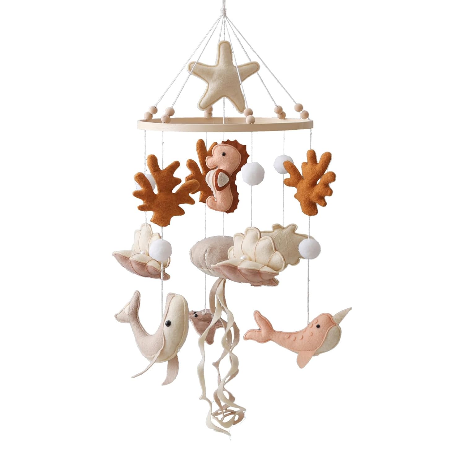 Ocean Life Theme Crib Mobile for Baby Boys Girls