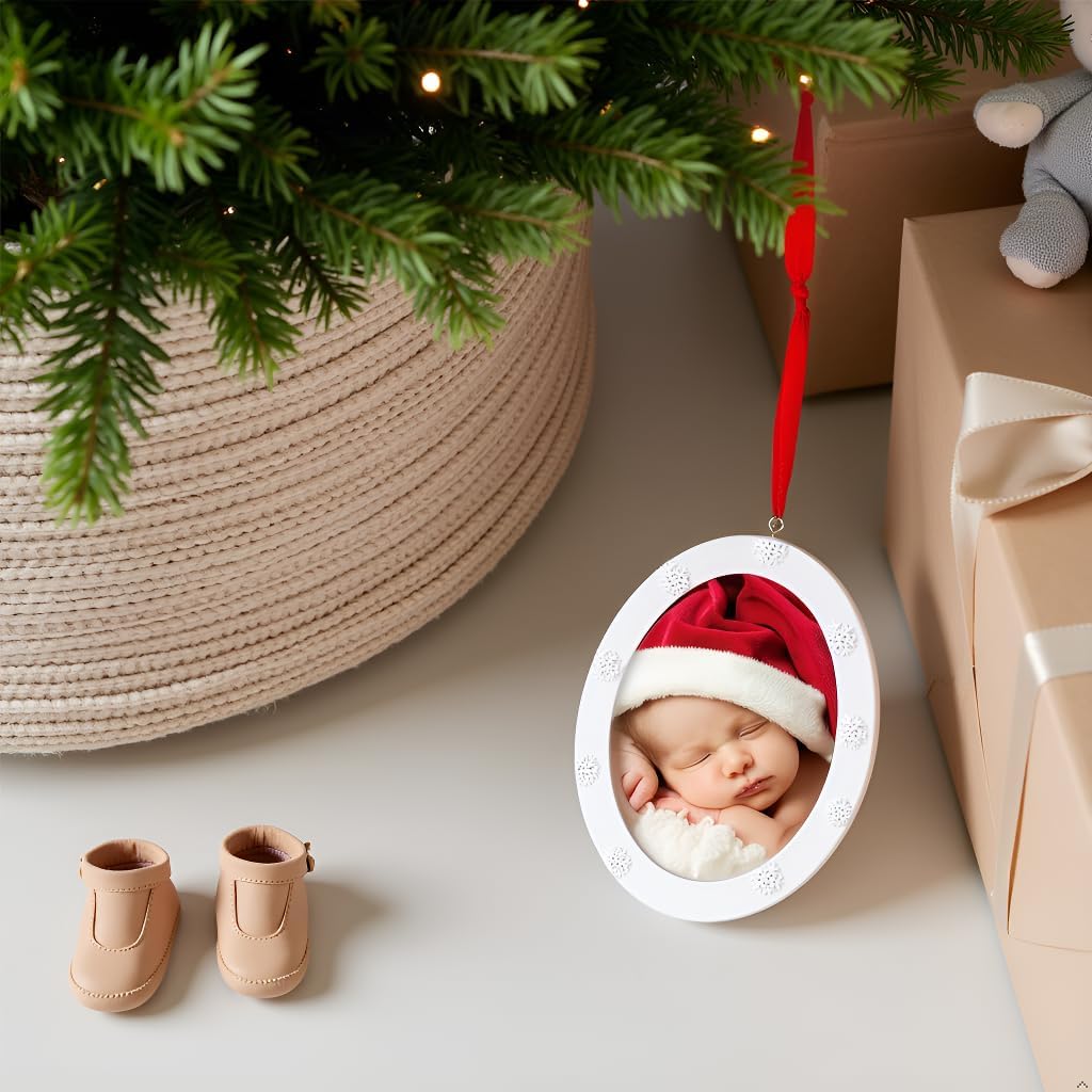 Tiny Ideas Babys First Christmas Handprint Footprint DIY Ornament