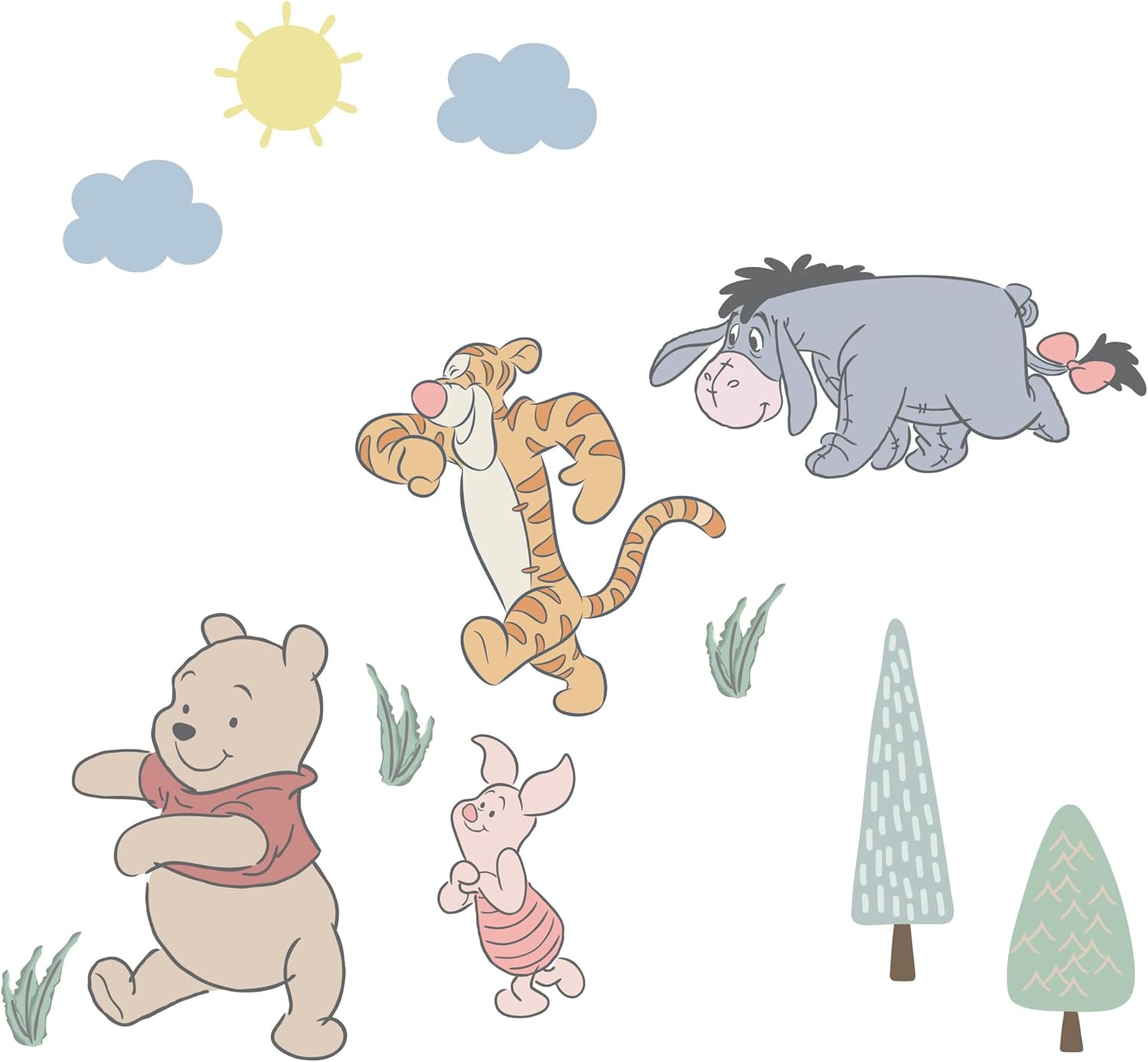 Disney Baby Winnie The Pooh Friends Wall Decals