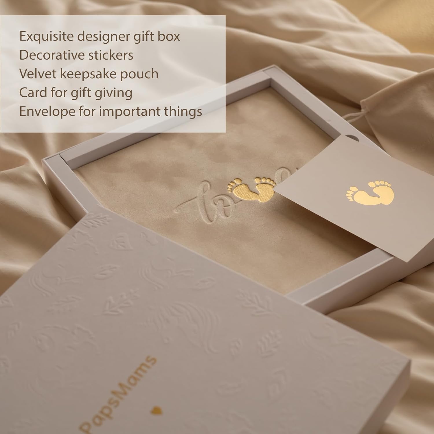 Baby Memory Book for New Parents - Keepsake Scrapbook with Stickers and Photo Album