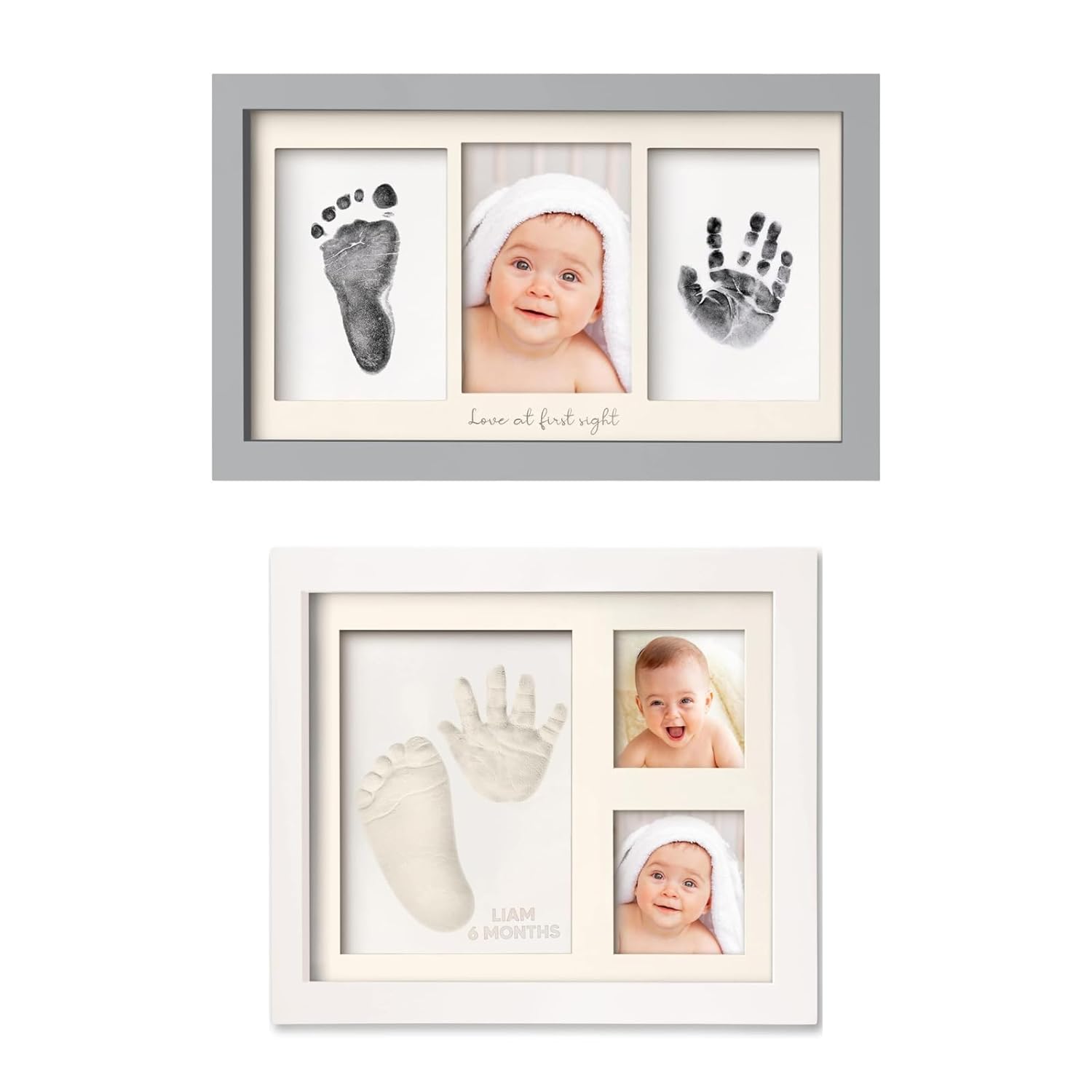 Keababies Inkless Baby Hand and Footprint Kit Frame