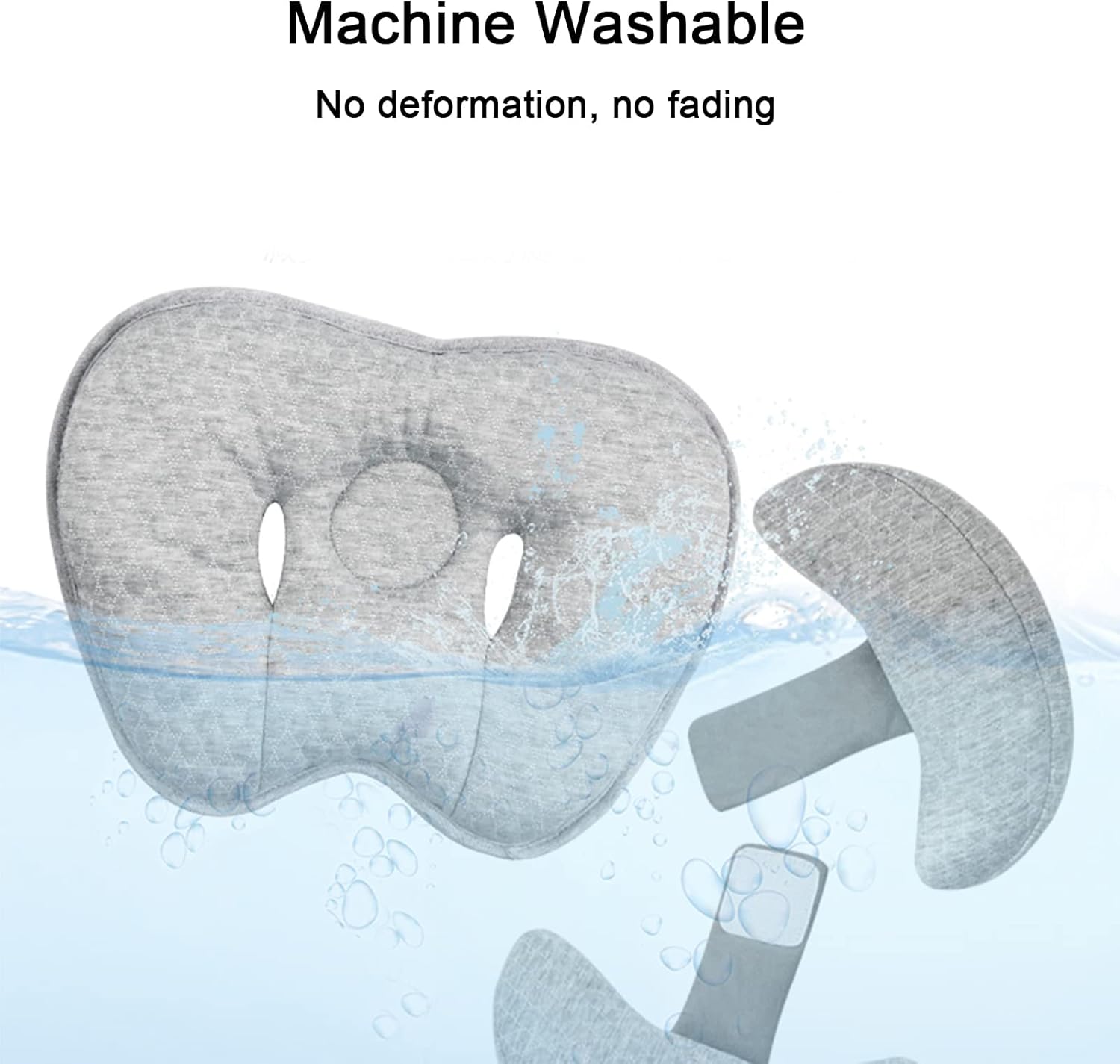 Yufiova Upgrade 2 in 1 Baby Travel Pillow - Banana Shape Adjustable Head Neck Support Car Seat Insert Pillow for Kids
